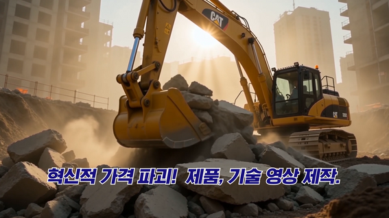 중장비, 산업기계 부품 제조사 AI 광고 사례